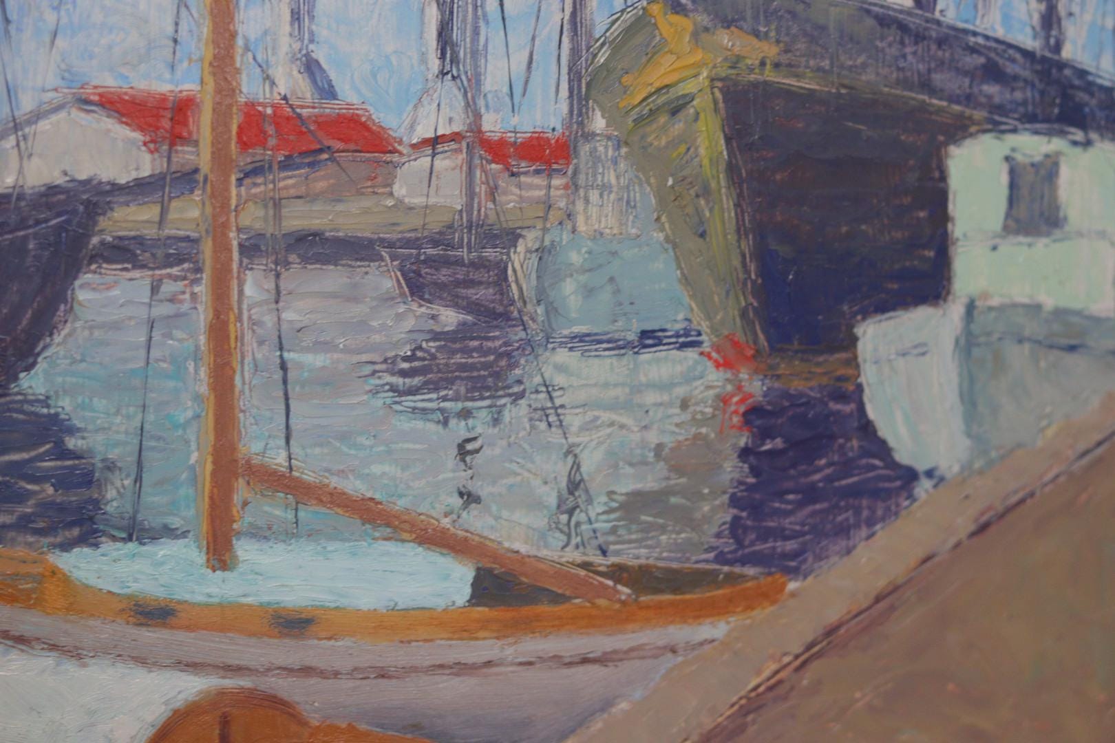 “Moored Boats” by Olle Anderson