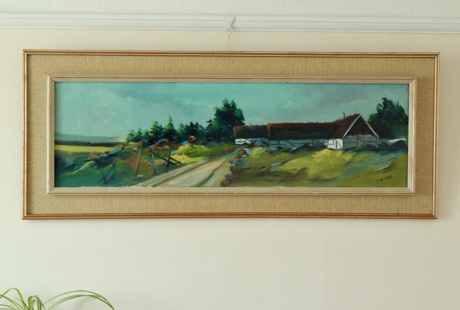 "Landscape with Buildings" by E W Freu