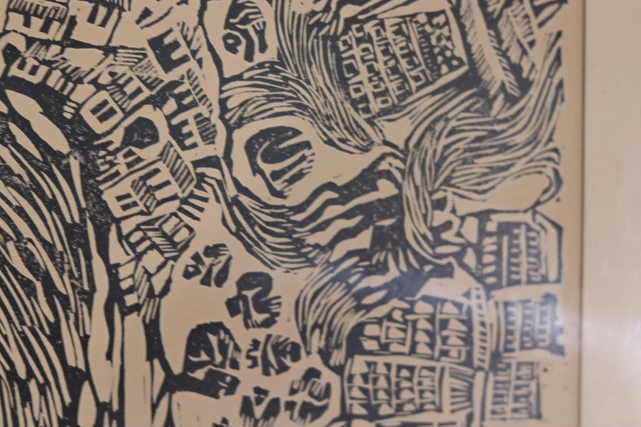 Woodcut by Kerstin Abram Nilsson