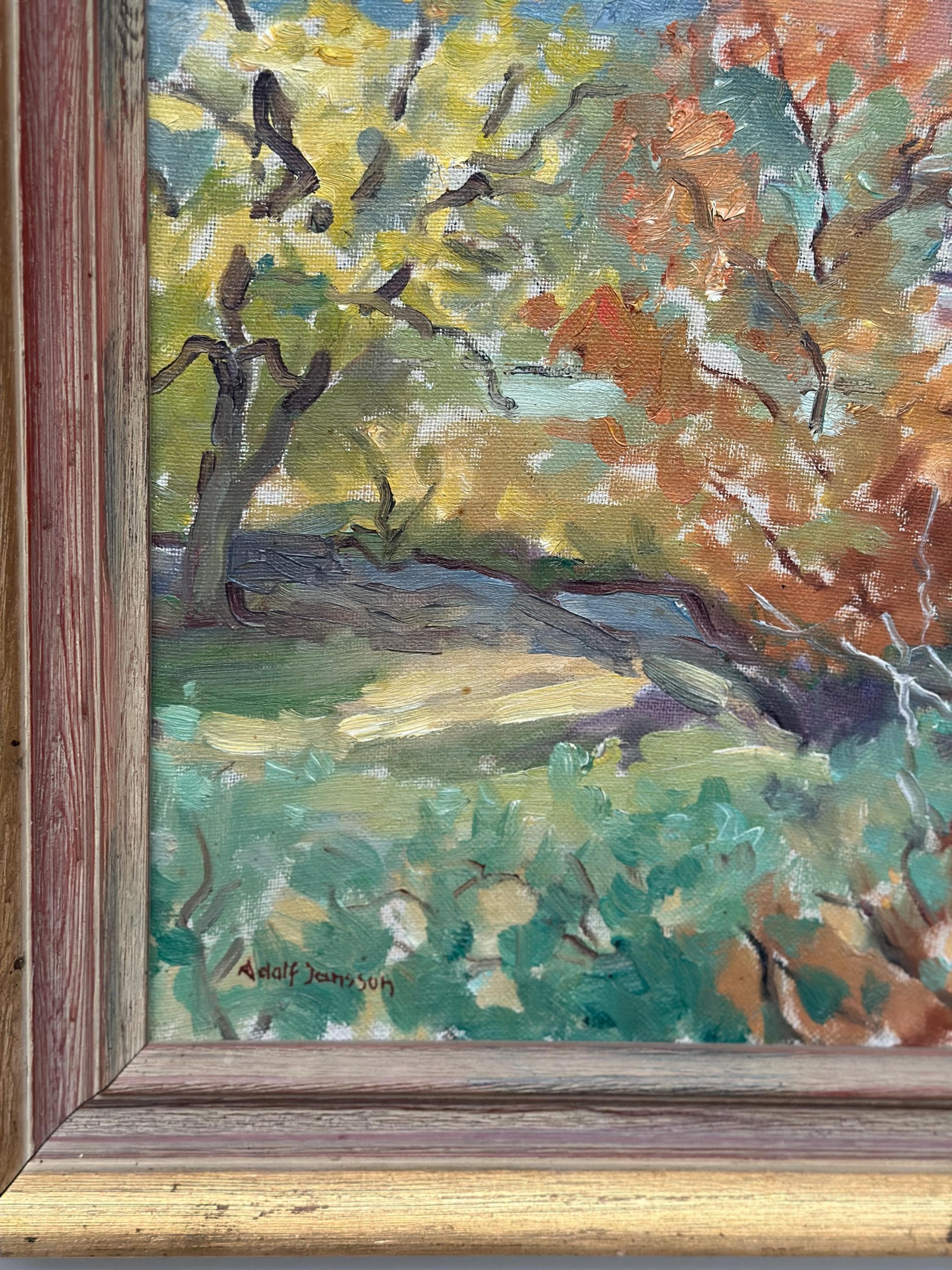 “City Obscured by Trees” by Adolf Jansson