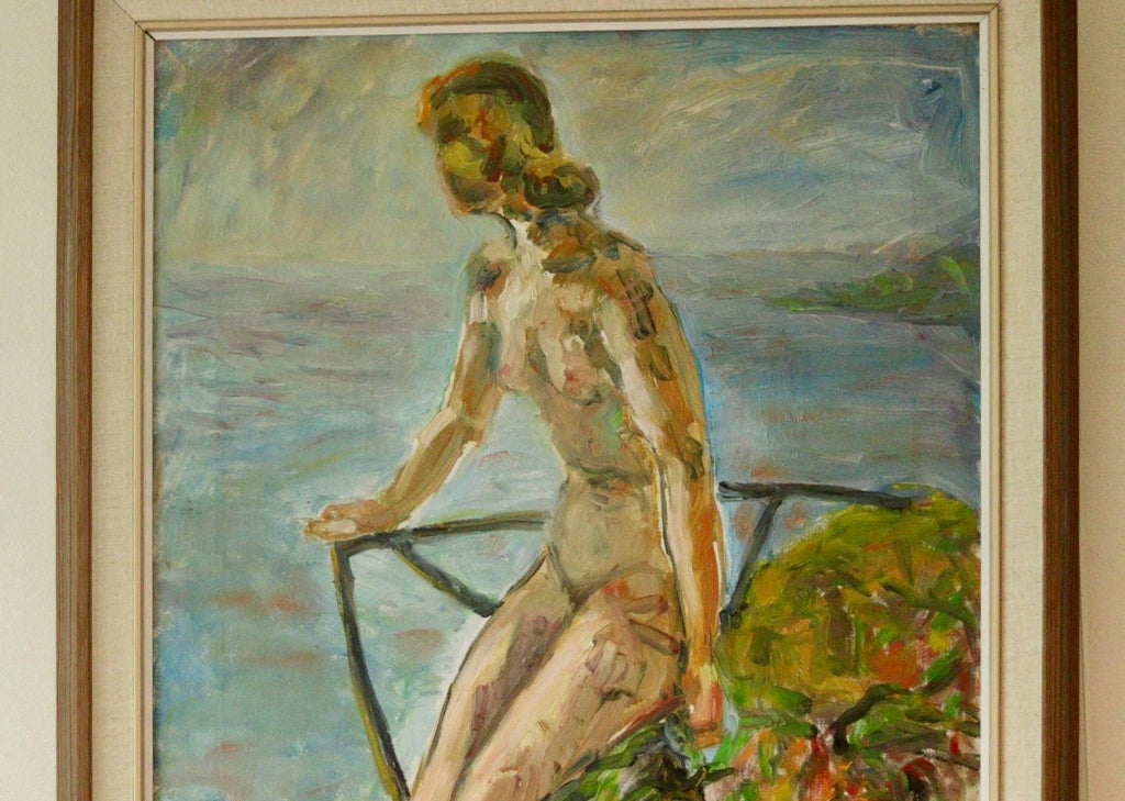 “Nude Overlooking the Sea” by R. Kolnim