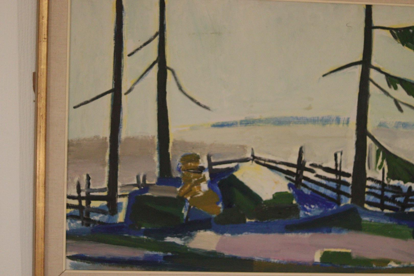 “Winter Day in the Garden” by Kåge Liefwendal 1960s