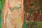 Original Swedish Oil on Panel – Standing Nude