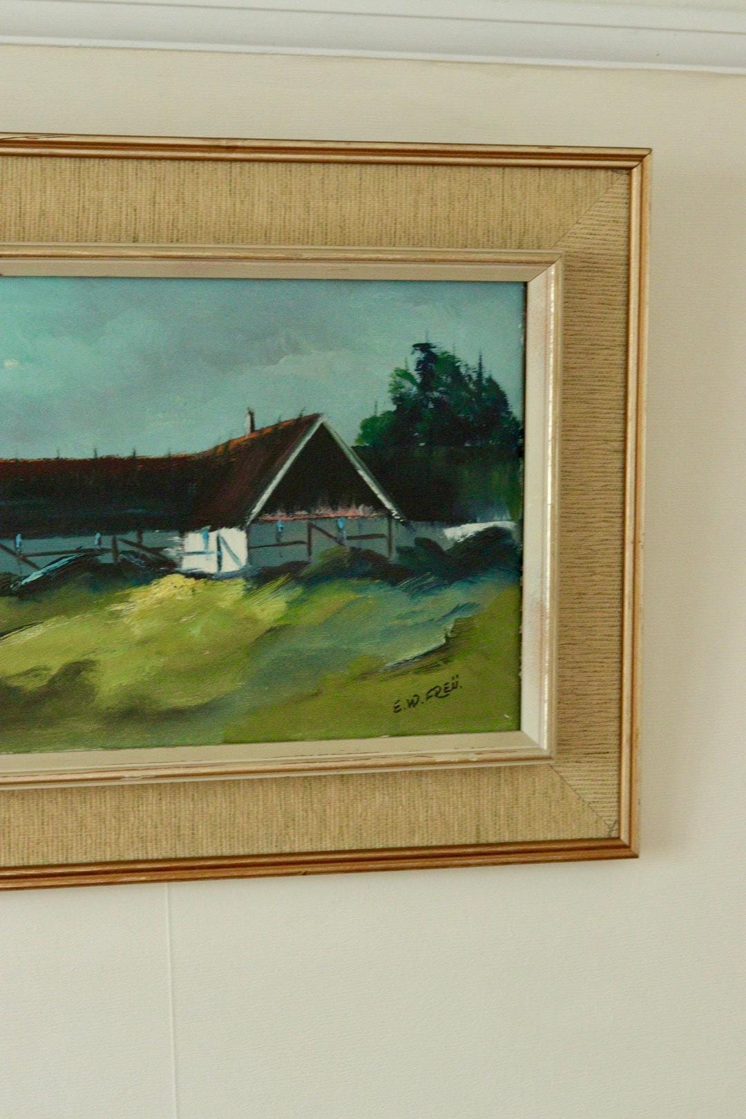 "Landscape with Buildings" by E W Freu