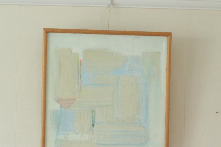 Mid-Century Original Swedish Oil on Canvas "Virginia" by Pabu