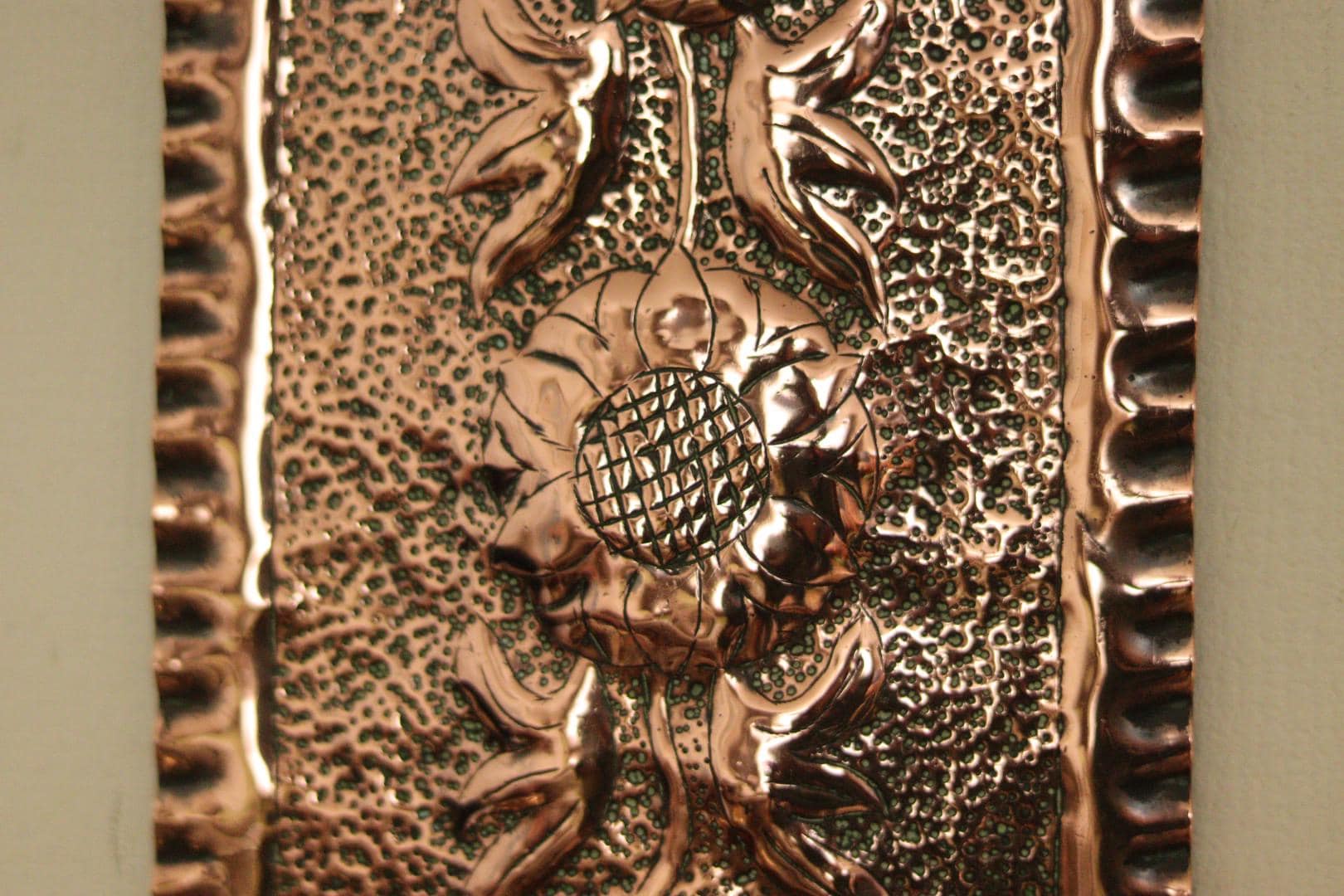 SINGLE Mid Century Swedish Copper Sconce