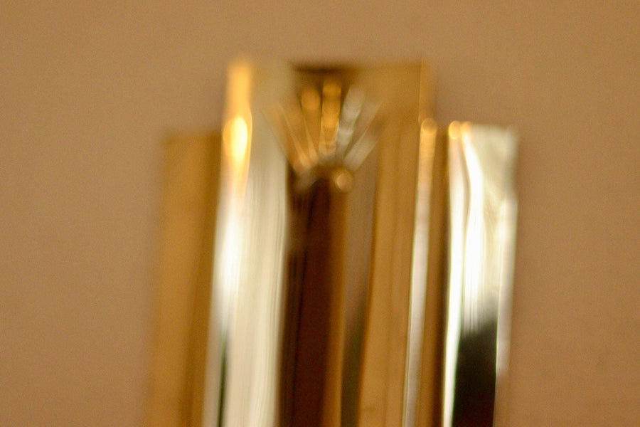 Pair Of Mid Century Swedish Brass Sconces