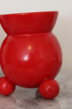 Pair of Swedish Dala Ball Candle holders