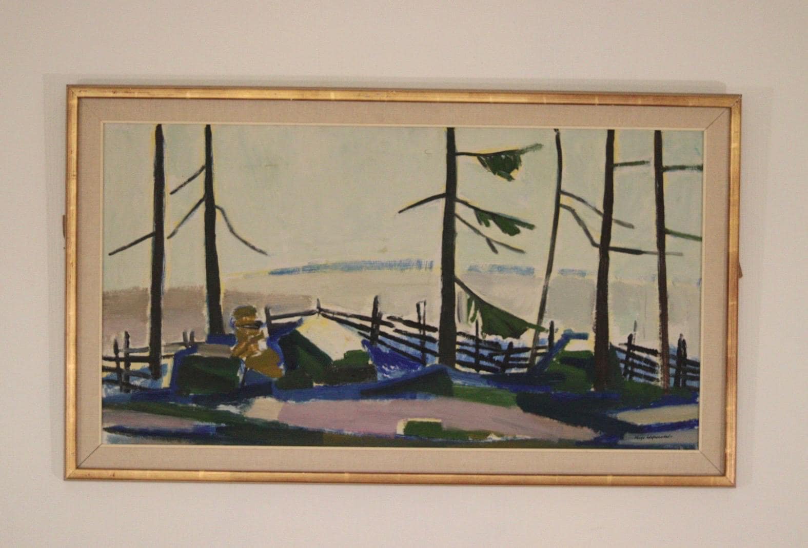 “Winter Day in the Garden” by Kåge Liefwendal 1960s