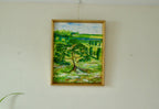 Original Vintage Oil on Panel – "Tree on Landscape" Jan