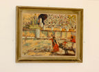 Swedish Oil On Panel Painting "Matador"