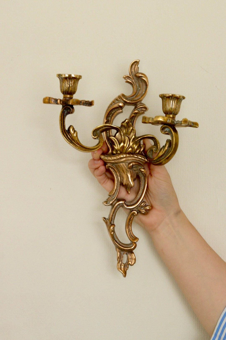 Mid Century Swedish Brass Sconces