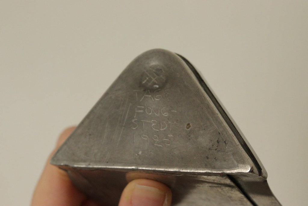 1925, Pair Of Early Century Swedish Pewter Sconces by Tage Fong‑Stedt