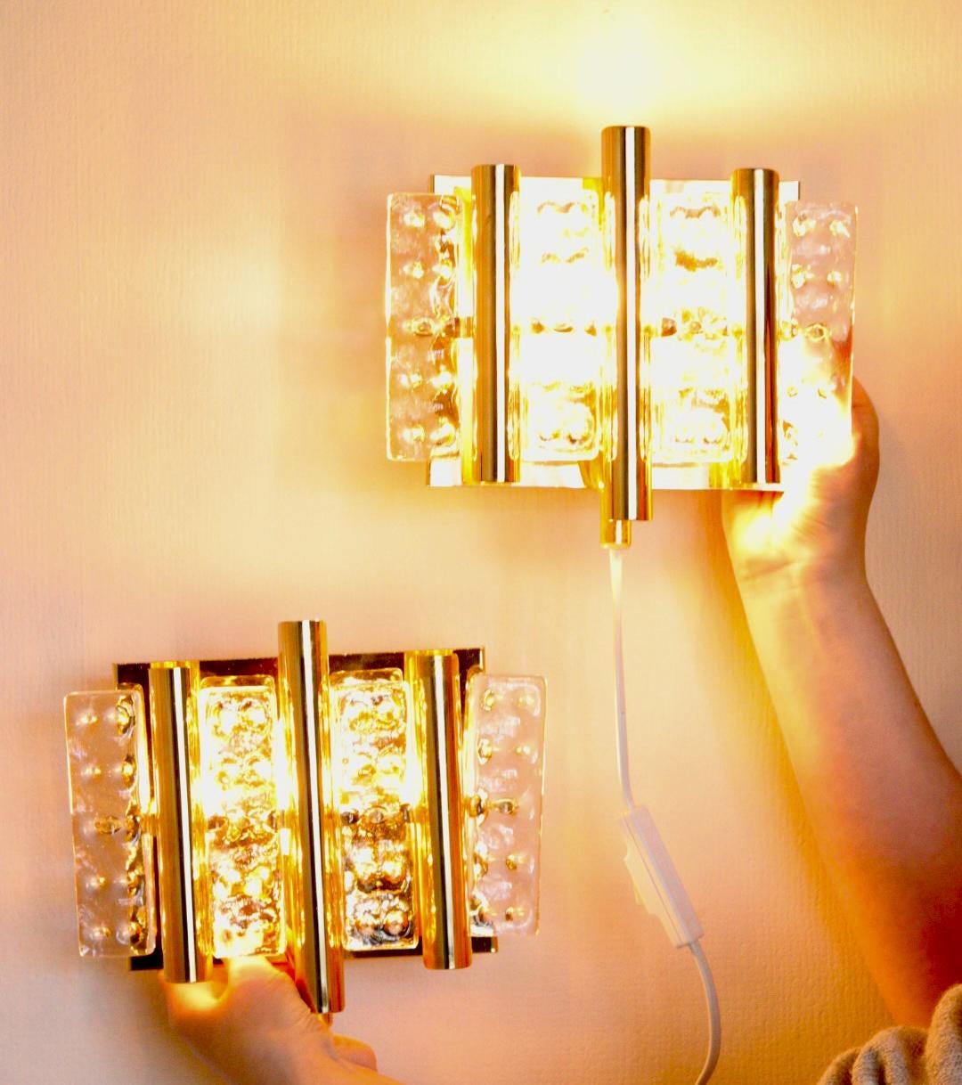 Pair of Vintage Brass Lamps by Hans-Agne Jakobsson