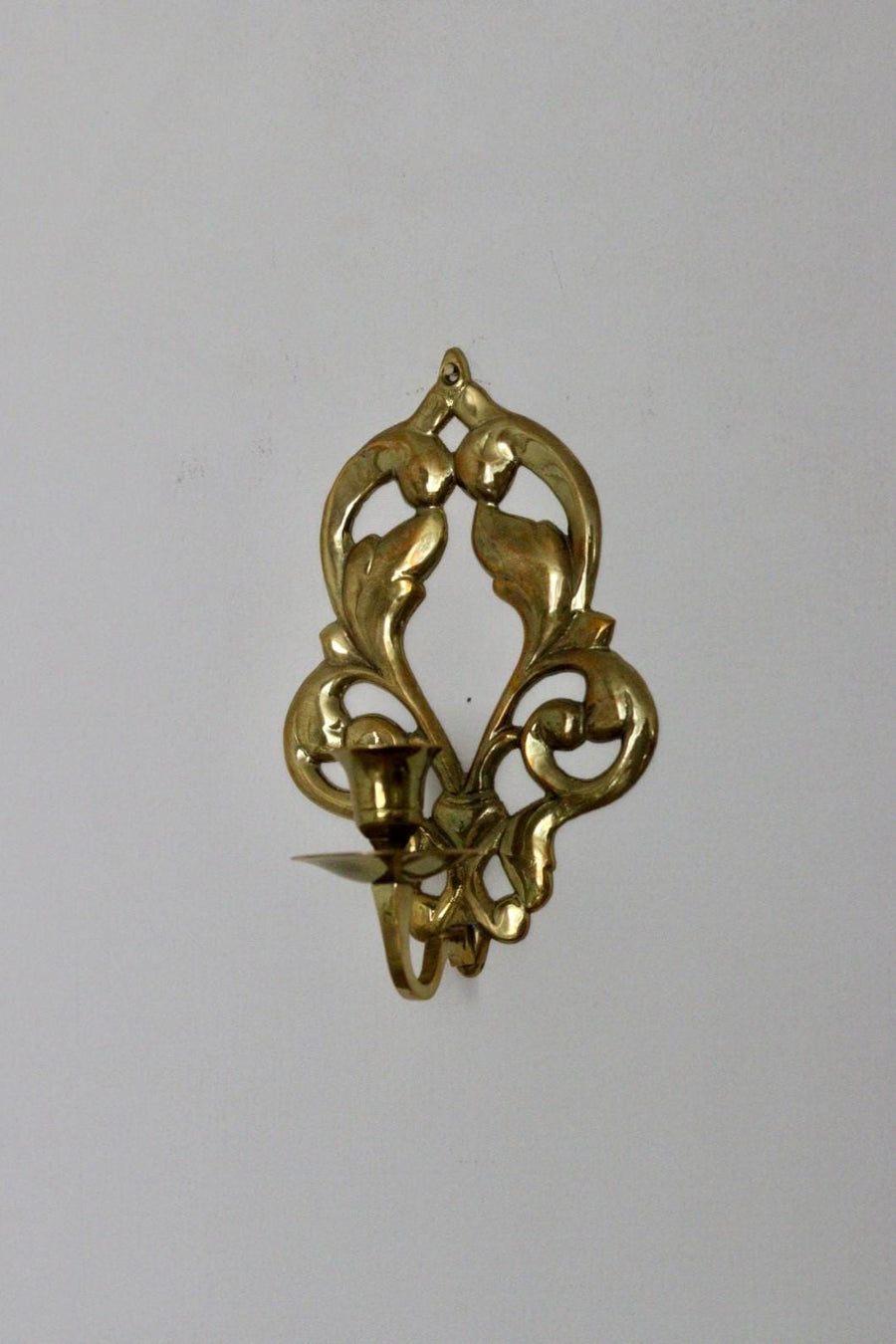 Pair Of Mid Century Swedish Brass Sconces