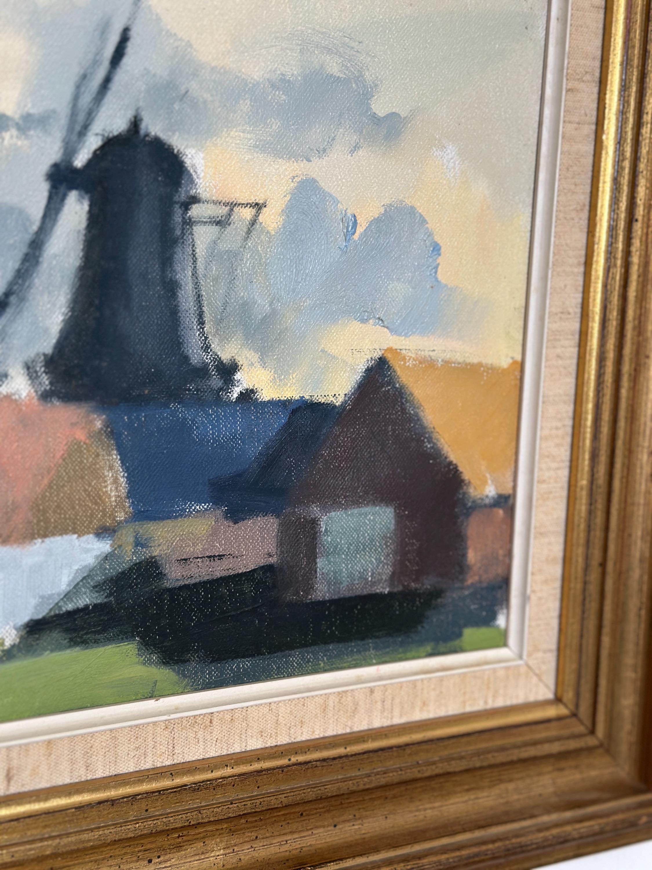 “Village with Windmill” by Stig Wernheden