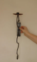 Pair of Mid-Century-Swedish Sconces with Black Coating