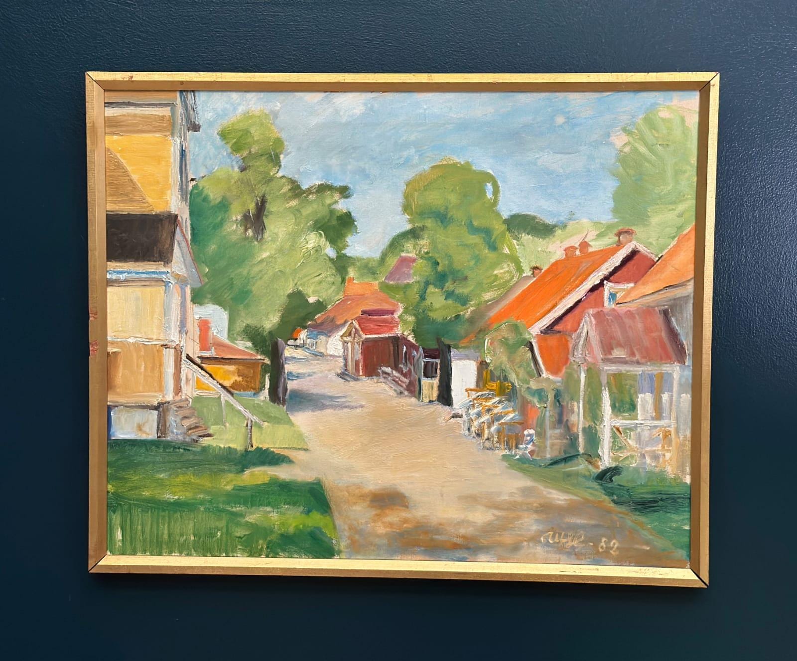 Street with Houses and Trees By Ulfe