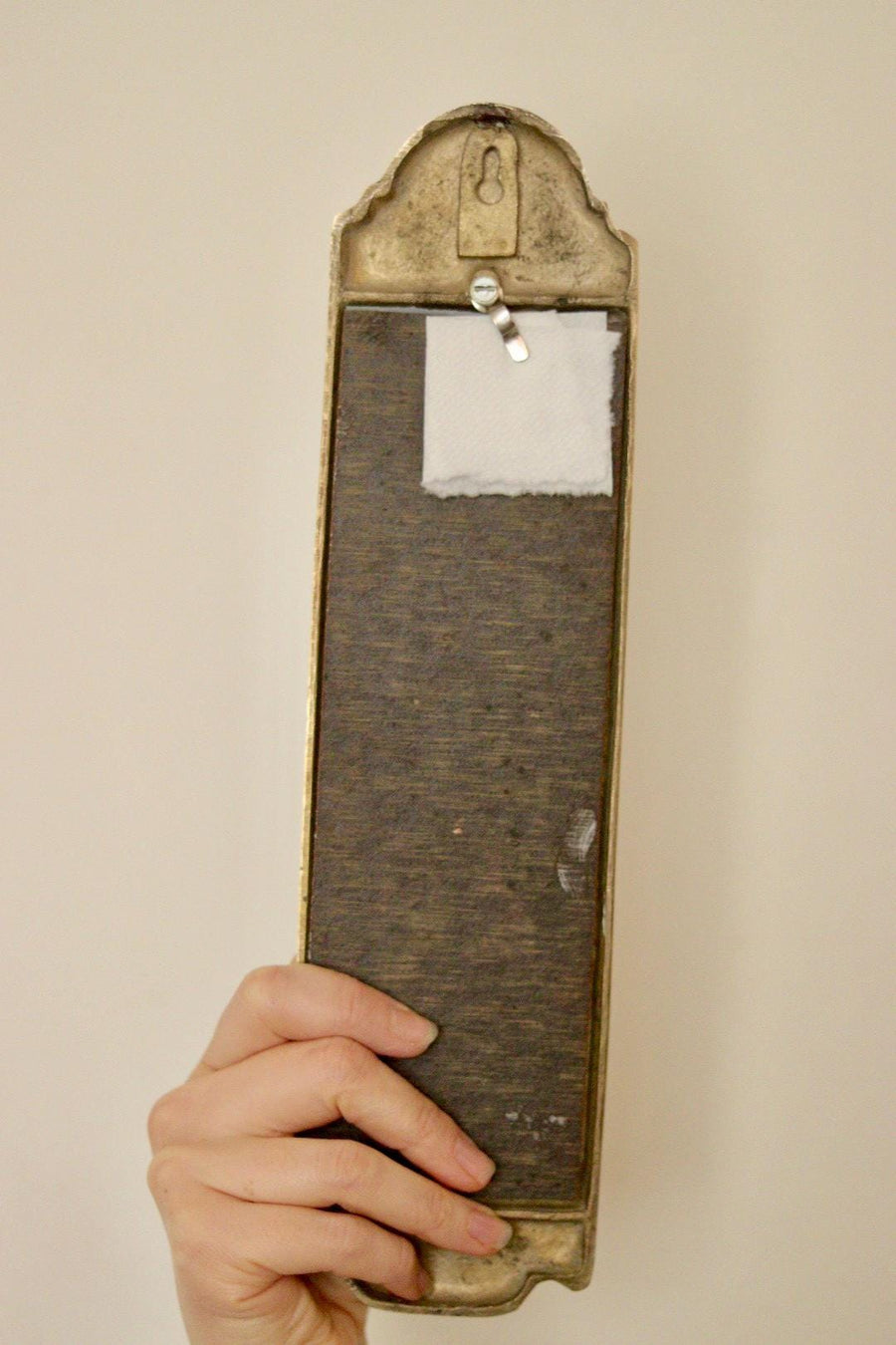 Pair of Mid-Century Swedish Brass Sconces with Mirror