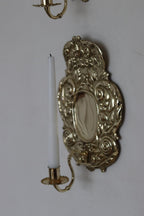 Pair Of Mid Century Swedish Brass Sconces