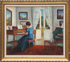 “Woman at Piano” by Inger Bo