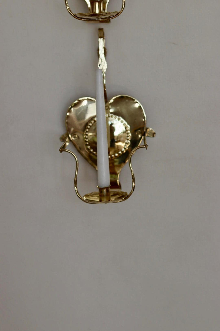 Pair Of Mid Century Swedish Brass Sconces by Ahrneberg Sweden