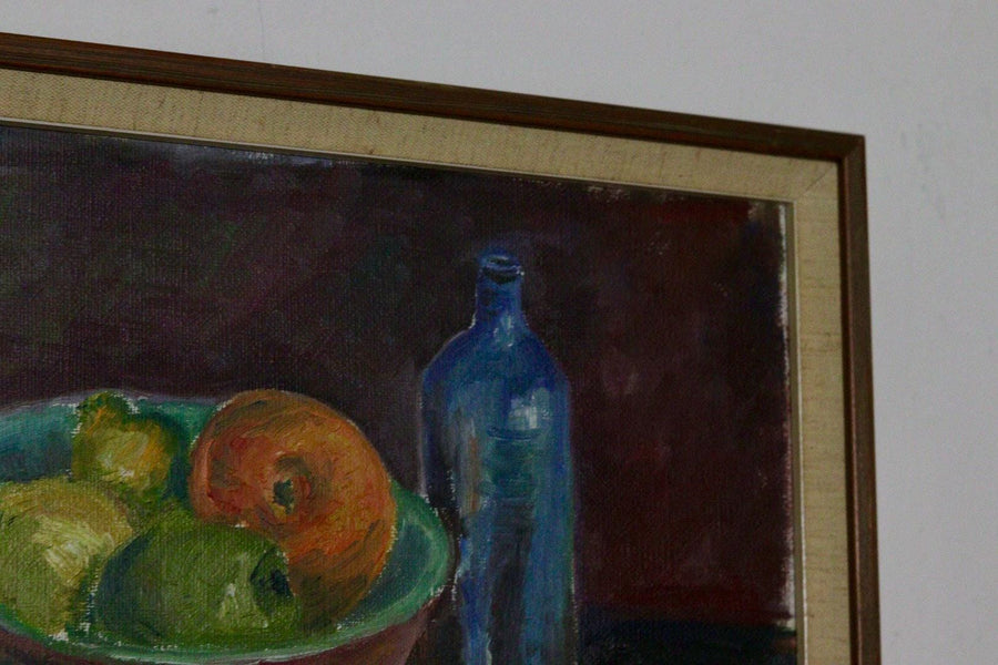 "Still Life, Bottle and Fruit" by Denoran
