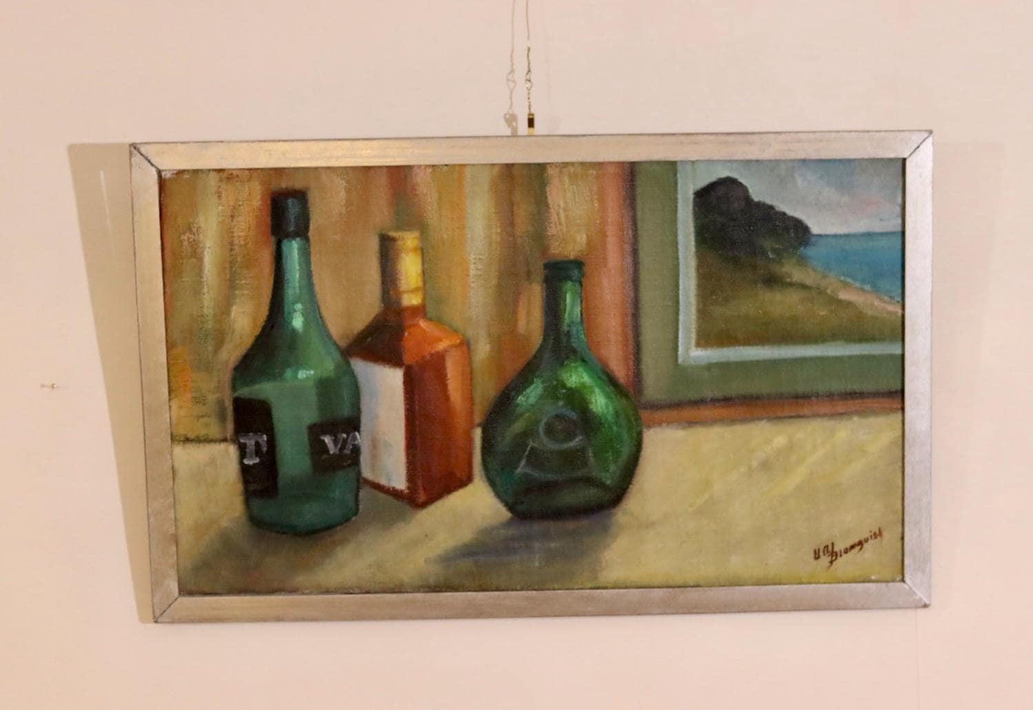 "Still Life with Bottles " by Uno Blomquist