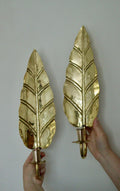 Pair of Mid Century Swedish Brass Sconces