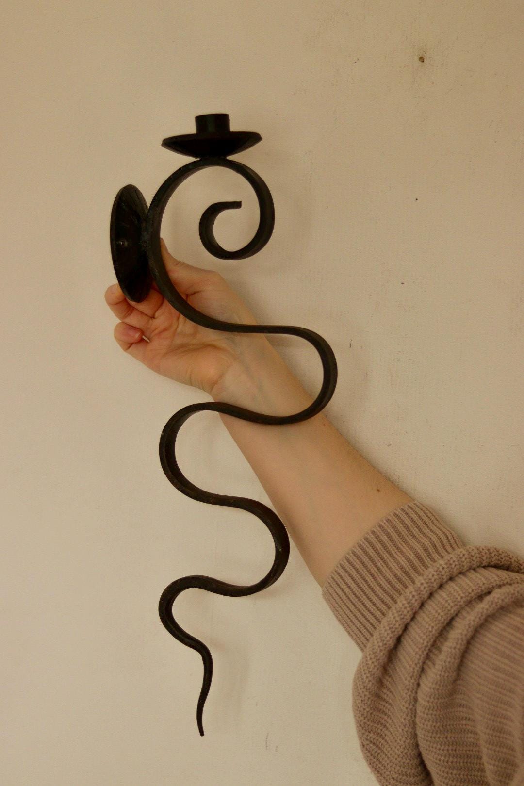 Pair of Mid-Century-Swedish Sconces with Black Coating