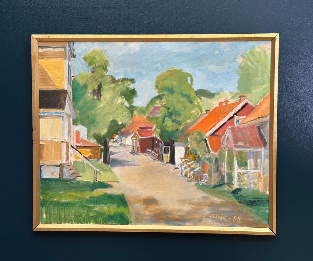 Street with Houses and Trees By Ulfe