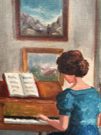 “Woman at Piano” by Inger Bo