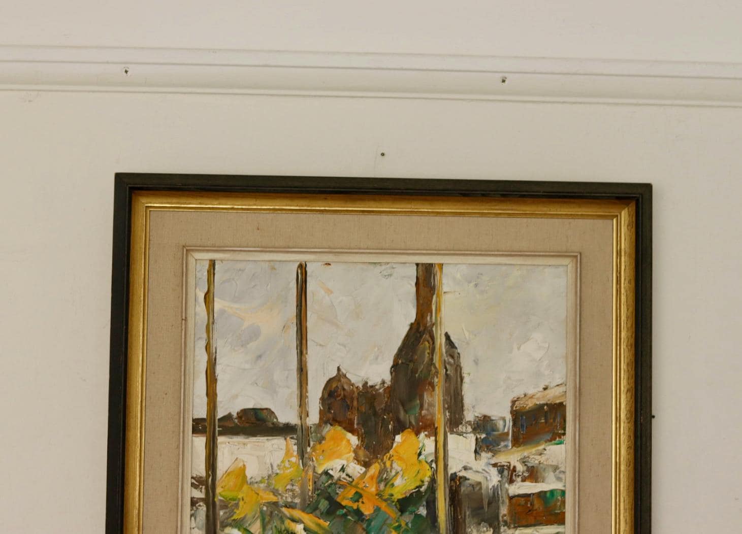 "Yellow Flowers by a Window"  by T. Stenbäck
