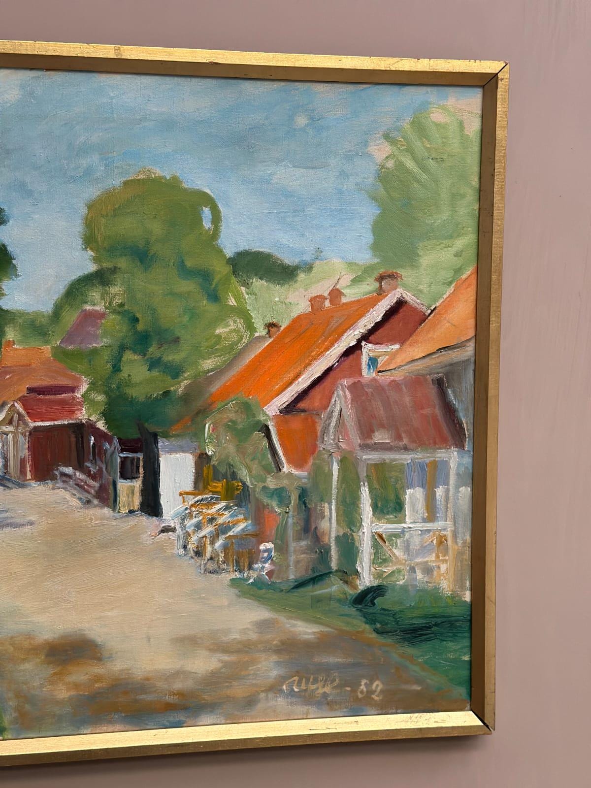 Street with Houses and Trees By Ulfe