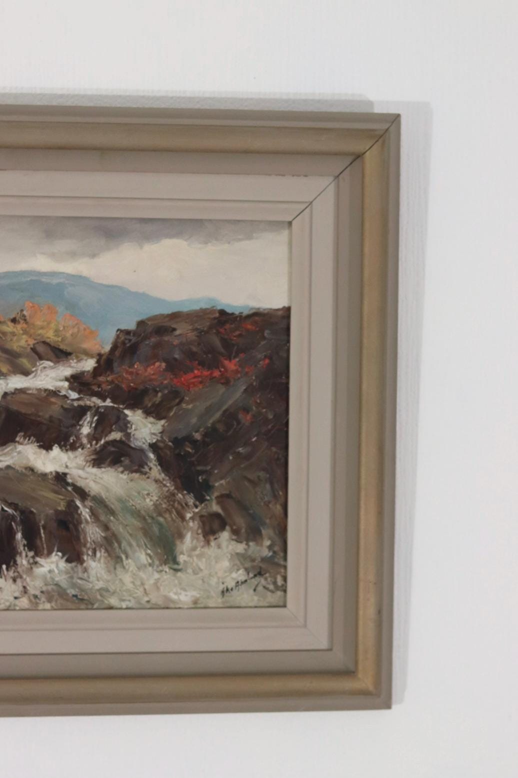 “Landscape with Waterfall” by Åke Ahmlund