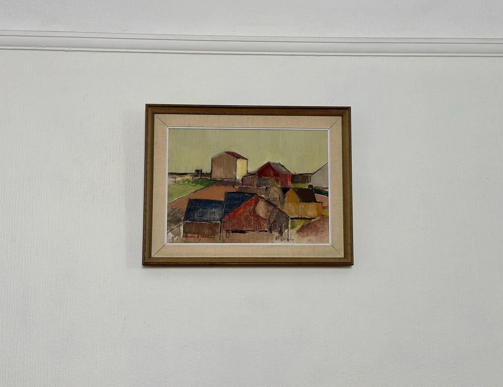 “Rural Landscape with Barns” by Gustav‑Adolf Johansson