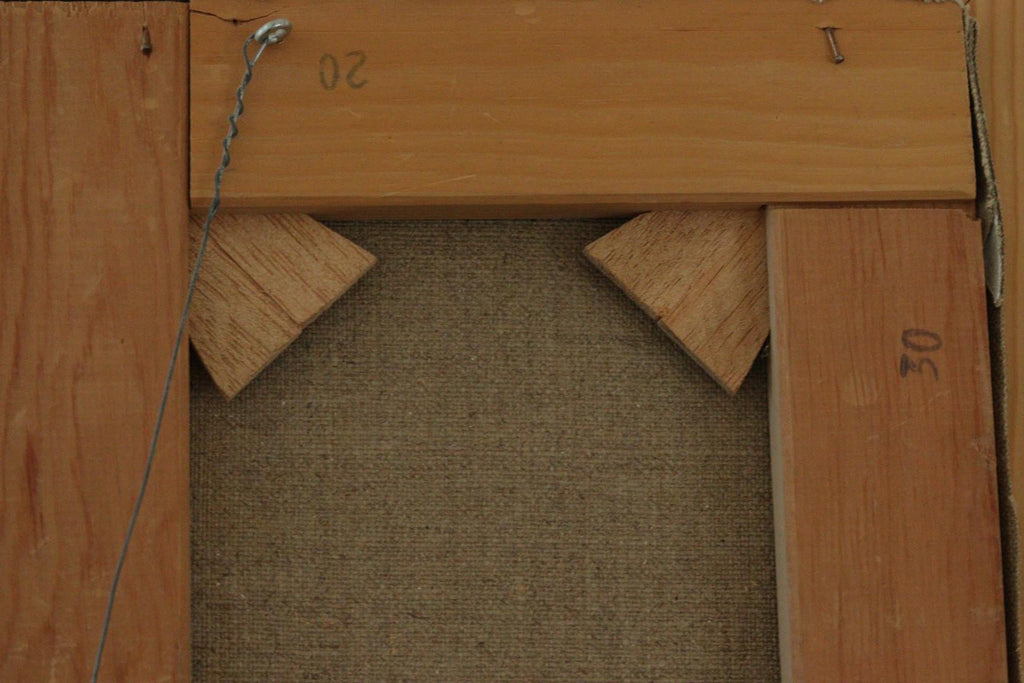 Original Swedish Mid Century Oil on Canvas "Flowers" - Vintage & Framed