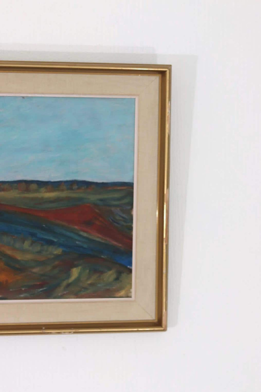 Original Mid Century Swedish Oil on Panel – “Bold Landscape”