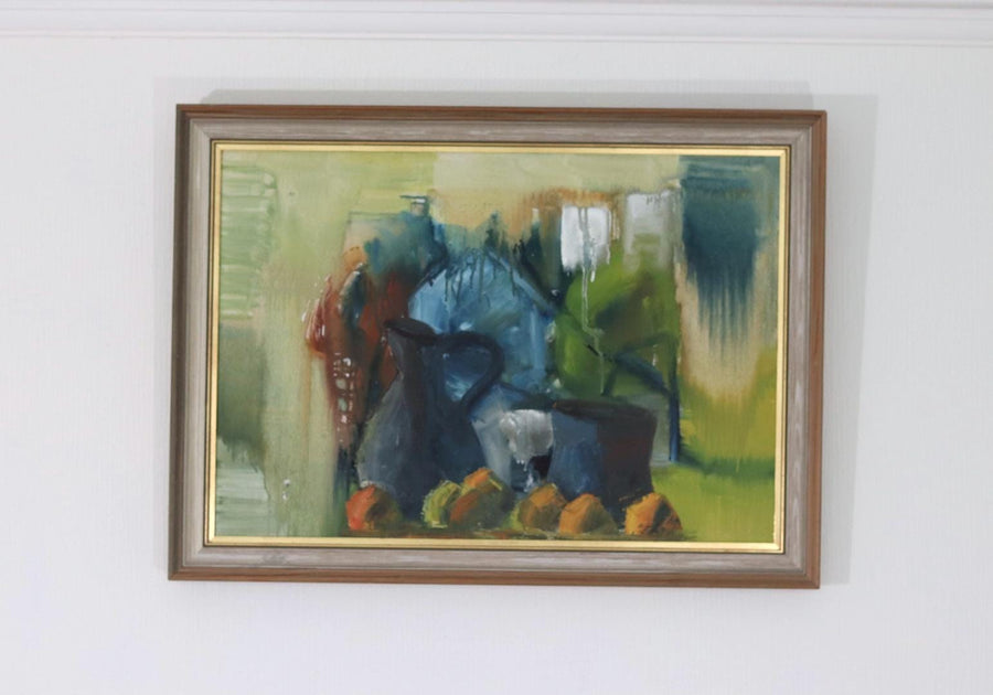 Original Swedish Oil on Canvas – “Vibrant Still Life”