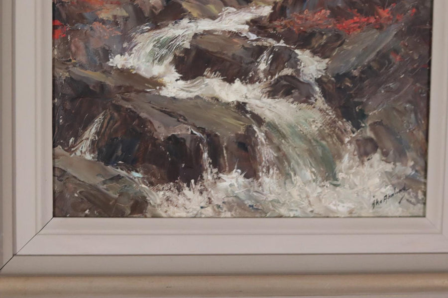 “Landscape with Waterfall” by Åke Ahmlund