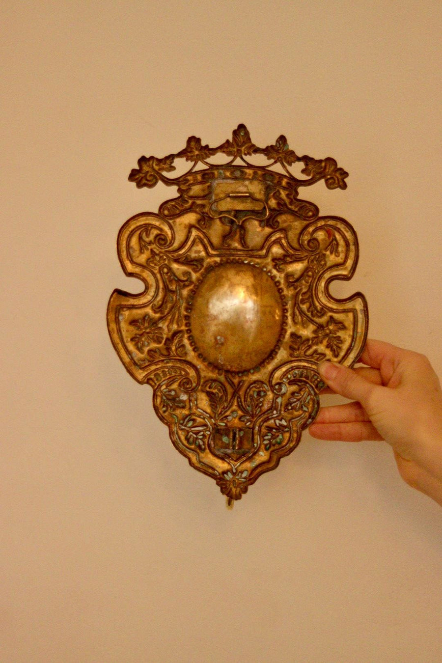 Pair Of Mid Century Swedish Brass Sconces