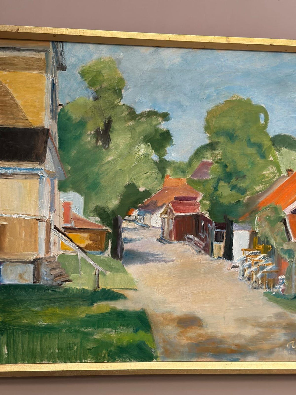 Street with Houses and Trees By Ulfe