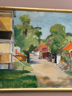 Street with Houses and Trees By Ulfe