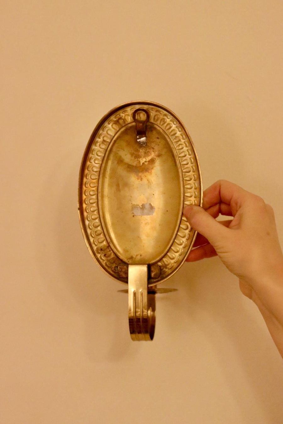 A Pair of Mid Century Swedish Brass Sconces