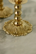 Pair of Vintage Swedish Brass Candle holders