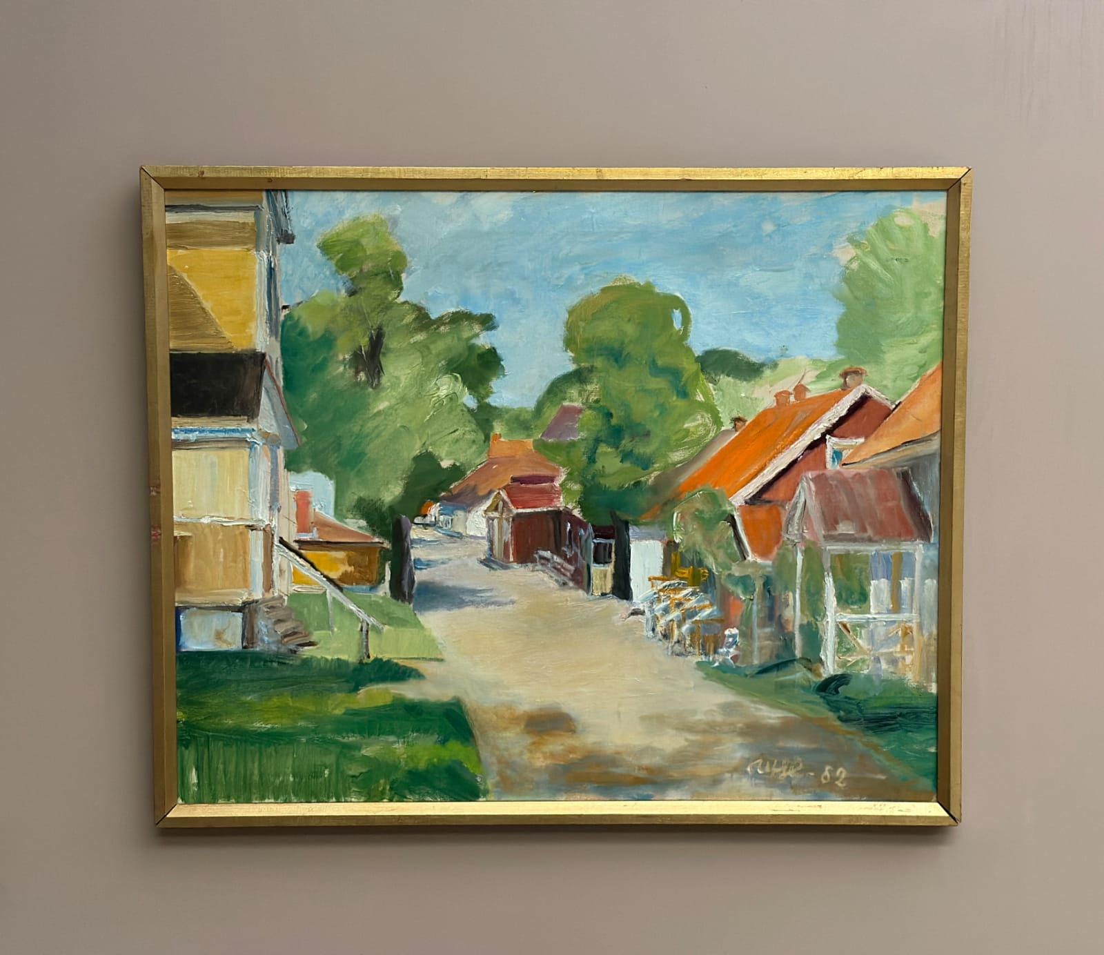 Street with Houses and Trees By Ulfe