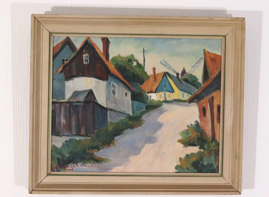 “Village Scene” by Alvar Johansson