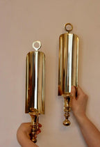 Pair of Mid-Century Swedish Brass Sconces