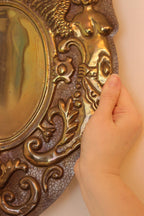 SINGLE Large Mid Century Swedish Brass Sconce