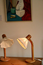 Vintage Pine Table Lamp by Solbackens Svarveri, Sweden, 1970s